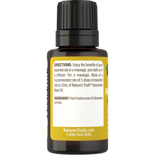 Frankincense Pure Essential Oil, 1/2 fl oz (15 mL) Dropper Bottle
