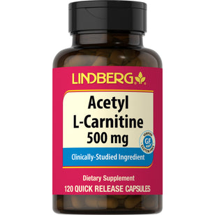 Acetyl L-Carnitine, 500 mg, 120 Quick Release Capsules