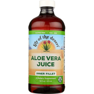 Aloe Vera Juice (Organic), 16 fl oz (473 mL) Bottle
