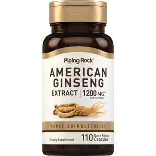 American Ginseng, 1200 mg (per serving), 110 Quick Release Capsules