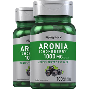 Aronia (Chokeberry), 1000 mg, 100 Quick Release Capsules, 2 Bottles