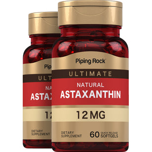 Astaxanthin, 12 mg, 60 Quick Release Softgels, 2 Bottles