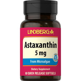 Astaxanthin, 5 mg, 60 Quick Release Softgels
