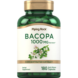 Bacopa Monnieri, 1000 mg, 180 Quick Release Capsules