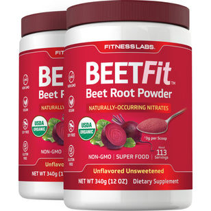 Beet Root Powder (Organic) Beetfit, 340 g (12 oz) Bottle, 2 Bottles
