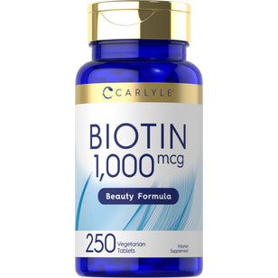 Biotin, 1000 mcg, 250 Vegetarian Tablets