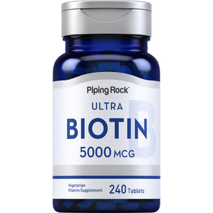 Biotin, 5000 mcg, 240 Tablets