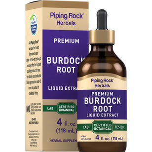 Burdock Root Liquid Extract Alcohol Free, 4 fl oz (118 mL) Dropper Bottle