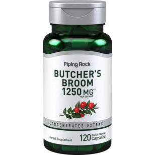 Butcher's Broom, 1250 mg (per serving), 120 Quick Release Capsules