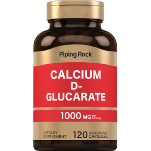 Calcium D-Glucarate, 1000 mg (per serving), 120 Quick Release Capsules