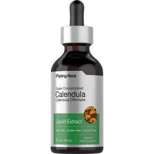Calendula Liquid Extract, 2 fl oz (59 mL) Dropper Bottle