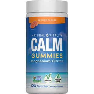 CALM Gummies Orange Flavor, 120 Tasty Gummies