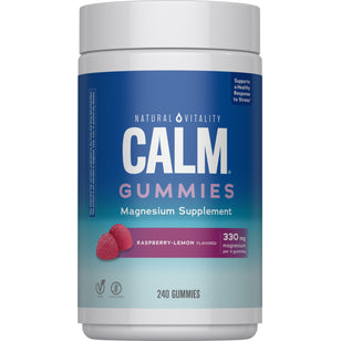 CALM Gummies Raspberry-Lemon Flavor, 240 Tasty Gummies