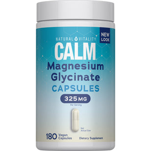 CALM Magnesium Glycinate, 325 mg (per serving), 180 Vegan Capsules
