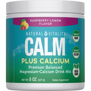 CALM plus Calcium Powder Raspberry-Lemon, 8 oz (226 g)