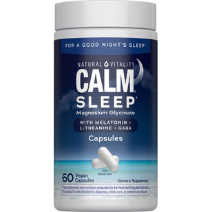 CALM Sleep with Melatonin, 60 Vegan Capsules