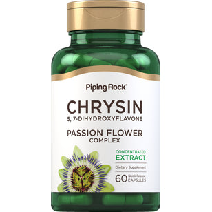 Chrysin Extract (Passion Flower Ext), 500 mg, 60 Quick Release Capsules