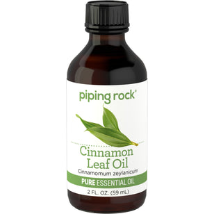 Cinnamon Leaf Pure Essential Oil (GC/MS Tested), 2 fl oz (59 mL) Bottle