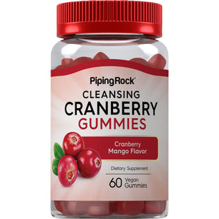 Cleansing Cranberry (Delicious Cranberry Mango), 60 Vegan Gummies