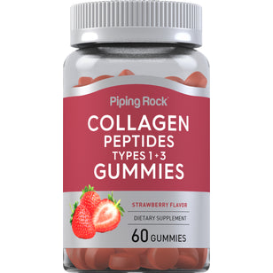 Collagen Type 1 & 3 (Strawberry), 60 Gummies