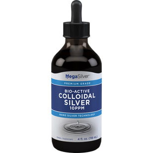 Colloidal Silver Liquid 10 ppm, 4 fl oz (118 mL) Bottle