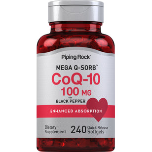 CoQ10, 100 mg, 240 Quick Release Softgels