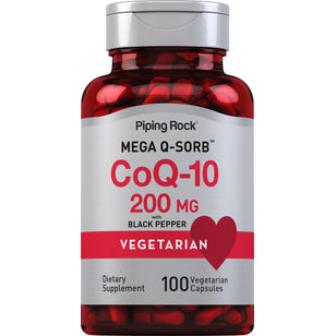 CoQ10, 200 mg, 100 Vegetarian Capsules