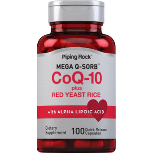 CoQ10 with Red Yeast Rice, 100 Quick Release Capsules