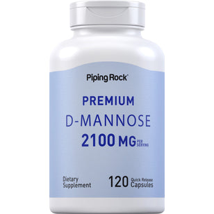 D-Mannose, 2100 mg (per serving), 120 Quick Release Capsules