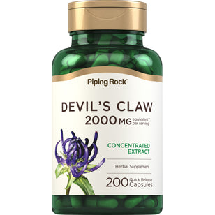 Devils Claw, 2000 mg (per serving), 200 Quick Release Capsules