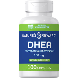DHEA, 100 mg, 100 Capsules