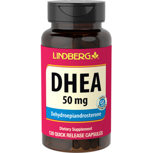 DHEA, 50 mg, 120 Quick Release Capsules