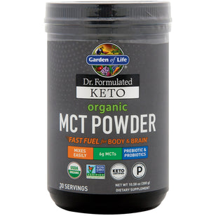 Dr. Formulated Keto MCT Powder (Organic), 10.58 oz (300 g) Bottle
