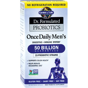 Dr. Formulated Probiotics Once Daily Men's, 50 Billion CFU, 30 Vegetarian Capsules