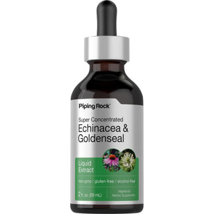 Echinacea & Goldenseal Liquid Extract Alcohol Free, 2 fl oz (59 mL) Dropper Bottle