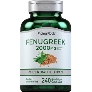 Fenugreek, 2000 mg (per serving), 240 Quick Release Capsules