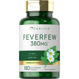 Feverfew, 380 mg, 180 Quick Release Capsules
