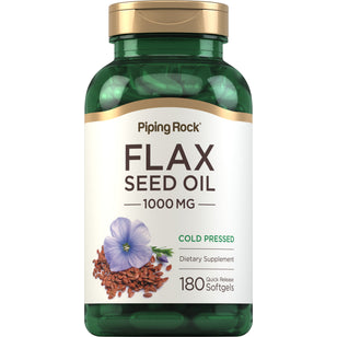 Flaxseed Oil, 1000 mg, 180 Quick Release Softgels