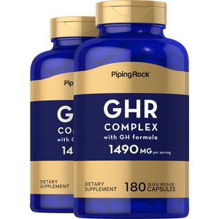 GHR Complex, 1490 mg (per serving), 180 Quick Release Capsules, 2 Bottles