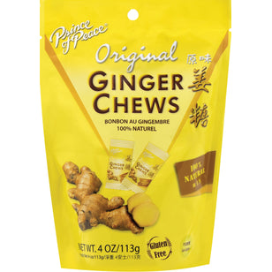 Ginger Candy Chews, 4 oz (113 g) Bag