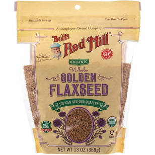 Golden Flax Seeds (Organic), 13 oz (368 g) Bag