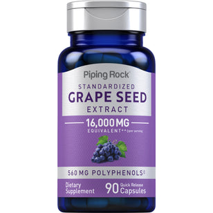 Grape Seed Extract, 16,000 mg (per serving), 90 Quick Release Capsules