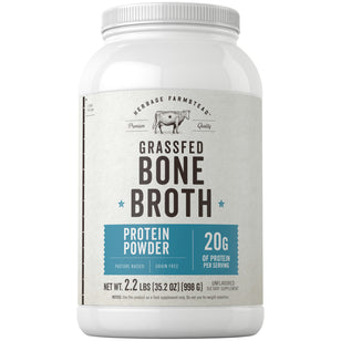 Grassfed Bone Broth, 2.2 lbs (998 g) Bottle