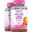 Hair, Skin & Nails (Delicious Fruit), 80 Vegan Gummies, 2  Bottles