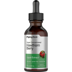 Hawthorn Berry Liquid Extract Alcohol Free, 2 fl oz (59 mL) Dropper Bottle