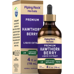 Hawthorn Berry Liquid Extract Alcohol Free, 4 fl oz (118 mL) Dropper Bottle