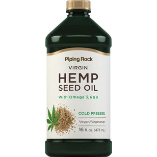 Hemp Seed Oil (Cold Pressed), 16 fl oz (473 mL) Bottle