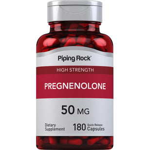 High Strength Pregnenolone, 50 mg, 180 Quick Release Capsules
