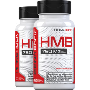 HMB, 750 mg (per serving), 90 Quick Release Capsules, 2 Bottles
