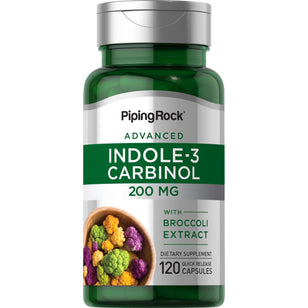 Indole-3-Carbinol with Resveratrol, 200 mg, 120 Quick Release Capsules